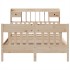 Estructura de cama sin colchón madera maciza de pino 140x190