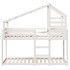 Cama con techo madera maciza de pino blanco 80x200