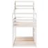 Cama con techo madera maciza de pino blanco 80x200
