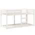 Cama con techo madera maciza de pino blanco 80x200