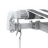 Toldo retráctil manual con luces LED antracita blanco