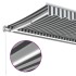 Toldo retráctil manual con luces LED antracita blanco