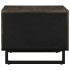 Mesa de centro madera maciza de mango negra 80x50x40