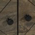 Mesa de centro madera maciza de mango negra 80x50x40