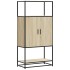 Aparador alto madera de ingeniería y metal Sonoma 68x35x139