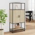 Aparador alto madera de ingeniería y metal Sonoma 68x35x139