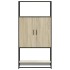 Aparador alto madera de ingeniería y metal Sonoma 68x35x139