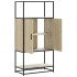 Aparador alto madera de ingeniería y metal Sonoma 68x35x139