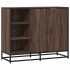 Aparador de madera de ingeniería marrón roble 92x35x76