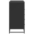 Cajonera de madera contrachapada negro 70x41x83,5