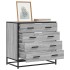 Cajonera de madera contrachapada gris sonoma 70x41x70
