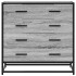 Cajonera de madera contrachapada gris sonoma 70x41x70