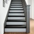 Peldaños de escalera 8 uds madera maciza roble marrón