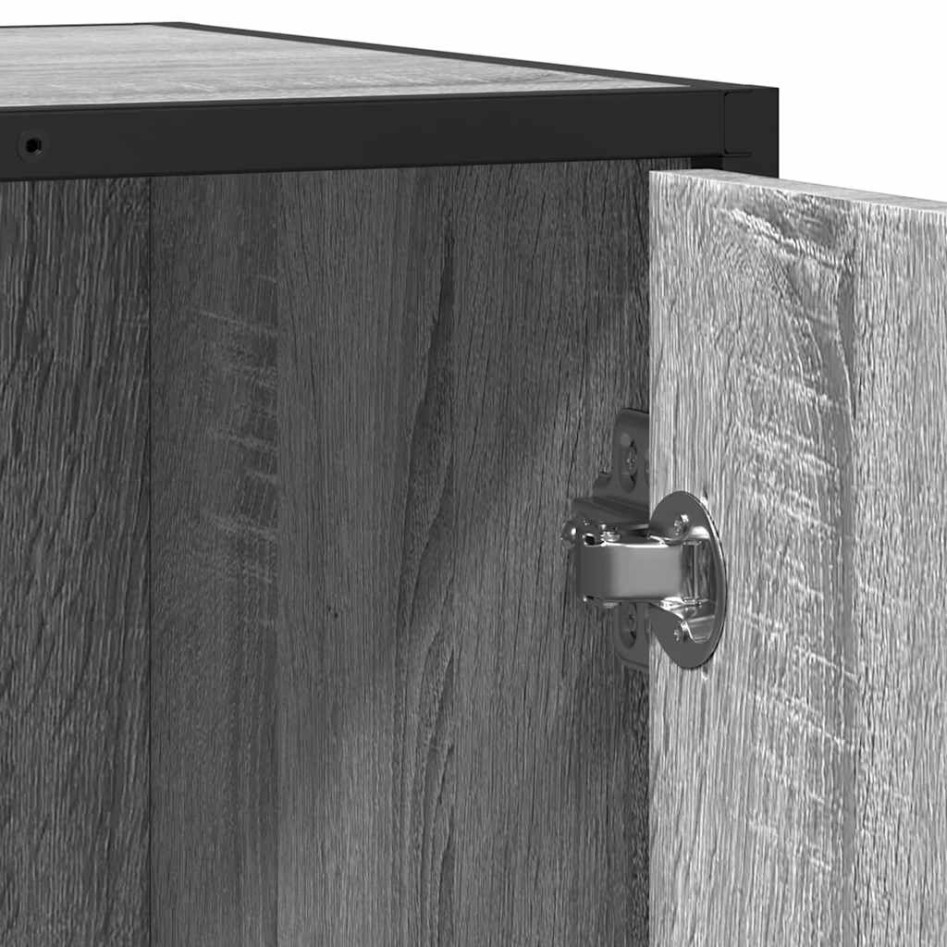 Aparador madera de ingeniería gris sonoma 62x35x76
