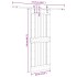 Puerta corredera con herrajes madera maciza de pino 85x210