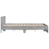 Estructura de cama con cabecero gris hormigón