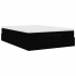 Estructura cama otomana colchón cuero sintético negro