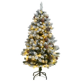 Árbol de Navidad artificial con bisagras 150 LED y bolas 150