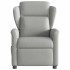 Sillón de masaje reclinable de tela gris