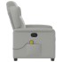 Sillón de masaje reclinable de tela gris