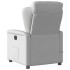 Sillón de masaje reclinable de tela gris