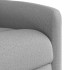 Sillón de masaje reclinable de tela gris