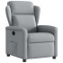 Sillón reclinable de tela gris