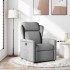 Sillón reclinable de tela gris