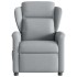 Sillón reclinable de tela gris