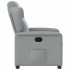 Sillón reclinable de tela gris