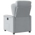 Sillón reclinable de tela gris