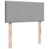 Cama otomana con colchón gris claro 100x200 cm
