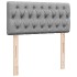 Cama otomana con colchón gris claro 100x200 cm