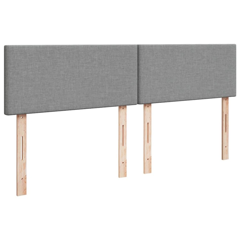 Cama otomana con colchón gris claro 160x200 cm