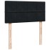 Estructura cama otomana colchón terciopelo negro 90x200
