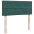 Estructura cama otomana colchón terciopelo verde