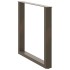 Patas mesa centro forma U 3uds acero natural 80x(72-73)cm