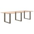 Patas mesa centro forma U 3uds acero natural 80x(72-73)cm
