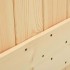Puerta corredera con herrajes madera maciza de pino 80x210
