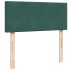 Estructura cama otomana colchón terciopelo verde