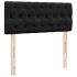 Estructura de cama otomana colchón terciopelo negro