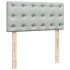 Estructura cama otomana colchón terciopelo gris claro