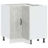 Mueble bajo esquinero de cocina Kalmar gris