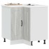 Mueble de cocina esquina Kalmar gris sonoma madera