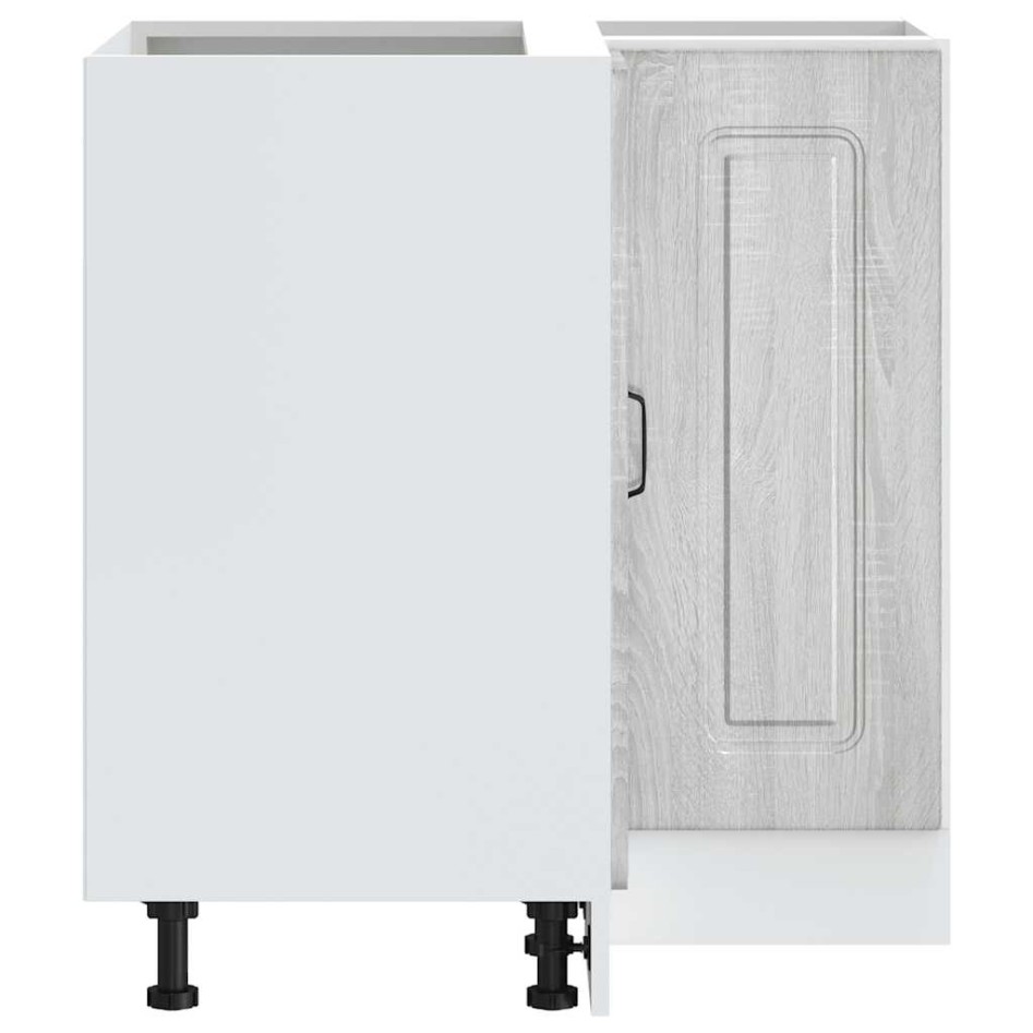 Mueble de cocina esquina Kalmar gris sonoma madera