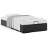Estructura de cama otomana sin colchón negro 90x190