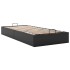 Estructura de cama otomana sin colchón negro 90x190