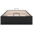 Estructura de cama otomana sin colchón negro 90x190