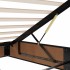 Estructura de cama otomana sin colchón negro 90x190