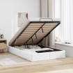 Estructura de cama otomana sin colchón blanco 120x200cm